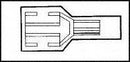 HOFFMAN PRODUCTS LVHDF1614T-250A TERMINAL, FEMALE DISCONNECT, 0.25IN BLUE