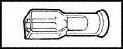 HOFFMAN PRODUCTS LNDDF2216T110A5 TERMINAL, FEMALE DISCONNECT, 0.11IN, RED