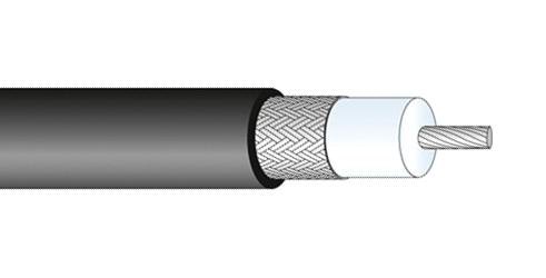 HUBER+SUHNER 22510040 Coaxial Cable RG174 / RG174/U 2.55mm 50ohm 100m