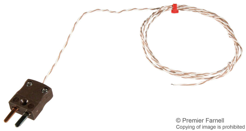 LABFACILITY XF-322-FAR Thermocouple, PTFE, Welded Junction, T, -75 &iuml;&iquest;&frac12;C, +250 &iuml;&iquest;&frac12;C, 1 m