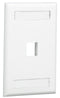 PANDUIT NK1FWHY VERTICAL FACEPLATE, 1 MODULE, WHITE