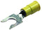 MULTICOMP CLS-TV-1025 TERMINAL, LOCKING FORK, 1/4IN CRIMP YELLOW