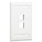 PANDUIT NK2FIWY VERTICAL FACEPLATE, 2 MODULE, WHITE