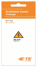 TE Connectivity 2403900-1 Label Die-Cut 25 mm PVC Warning Flash
