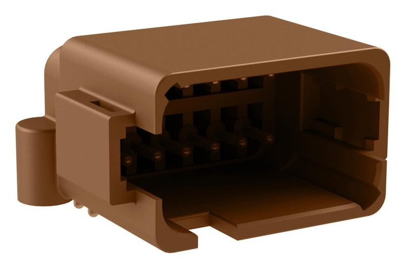 Amphenol SINE/TUCHEL ATF13-12PD-BM11 ATF13-12PD-BM11 Automotive Connector Boardlock AT Series Right Angle Receptacle 12 Contacts PCB Pin