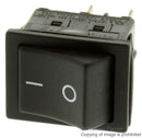 E-SWITCH R5ABLKBLKFF0 ROCKER SWITCH,DPST,OFF-NONE-ON,20A,250V