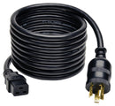 TRIPP-LITE P040-012-P30 PWR CORD, IEC C19/NEMA L6-30P, 12FT, 20A