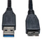 TRIPP-LITE U326-001-BK USB CABLE, 3.0 TYPE A-MICRO B PLUG, 1FT