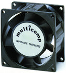 MULTICOMP MC19700 AXIAL FAN, 80MM x 80MM x 38MM, 115VAC, 130MA