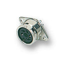 PREHKEYTEC 71206-080/0800 DIN Audio / Video Connector, 8 Contacts, Jack, Panel Mount, Tin Plated Contacts, Metal Body