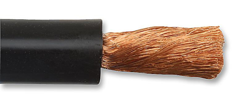 STAUBLI 61.7614-21 Wire, Silistrom&reg; Hi-Flex, Silicone Rubber, Black, 6 AWG, 16 mm&sup2;, 32 ft, 10 m