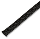 PRO POWER PET8BK50MR Sleeving, Expandable, Braided, 50 m, 164 ft, 12 mm, PE (Polyester), Black