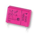 WIMA MKS4F041005B00KSSD Film Capacitor, 1 &iuml;&iquest;&frac12;F, 250 V, PET (Polyester), &iuml;&iquest;&frac12; 10%, MKS4 Series