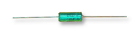 VISHAY CTS13107X9020D2P Tantalum Capacitor, Hermetic Seal, 100 &iuml;&iquest;&frac12;F, 20 V, CTS13 Series, &iuml;&iquest;&frac12; 10%, Axial Leaded