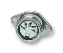 DELTRON COMPONENTS 593-0600 DIN Audio / Video Connector, Locking, 6 Contacts, Jack, Panel Mount, Silver Plated Contacts