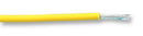 BRAND REX SPC00445A006 25M Wire, Equipment, PTFE, Yellow, 20 AWG, 0.597 mm&sup2;, 82 ft, 25 m