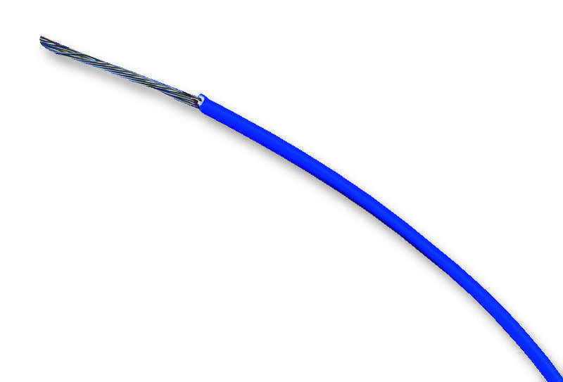 Alpha Wire EcoWire® Hook-Up/Lead Wire - 16 AWG 26 Stranded Conductor -  Tinned copper - 600V - Blue - 100 ft