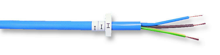 PRO POWER LHS3-1TW/A Wire Marker, Pre Printed Heat Shrinkable Sleeve, A, PO (Polyolefin), White, 5mm x 6mm, 3 mm