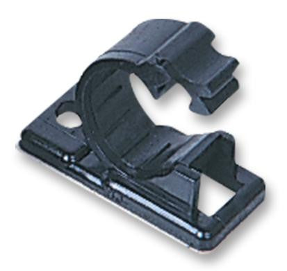 PRO POWER 06J-S BLACK Fastener, Releasable, Adhesive Backed Cable Clamp, Nylon 6.6 (Polyamide 6.6), Black, 28.8 mm