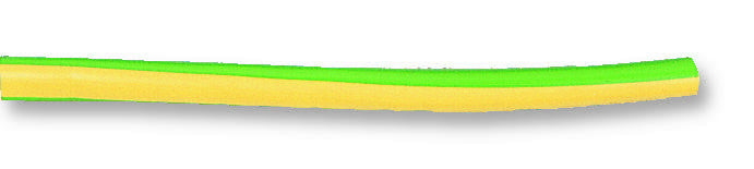 PRO POWER PVC-4-45-CL Sleeving, Insulating, Flexible, 100 m, 328 ft, 4 mm, PVC (Polyvinylchloride), Green / Yellow