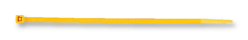 HELLERMANNTYTON T50R-YELLOW (100 PACK) Cable Tie, Nylon 6.6 (Polyamide 6.6), Yellow, 200 mm, 4.6 mm, 50 mm