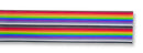 3M 3811/16 Ribbon Cable, Colour Coded Flat, Zippable, Per M, Multi-coloured, 16 Core, 26 AWG