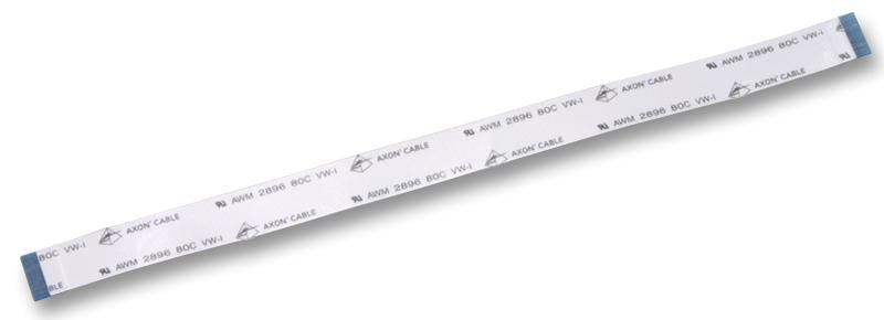 PRO POWER FFC0.50A35/0202L4 Ribbon Cable, Flat, Straight Pin, Straight Pin, 8.3 ", 210 mm, Same Sided Contacts, Grey