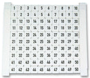 WEIDMULLER DEK5-047346 5FW Terminal Block Marker, Marker Card, Terminal Blocks, 1 - 50, 5 mm