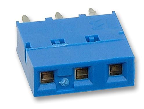 AMPHENOL FCI 76341-306LF Board-To-Board Connector, 2.54 mm, 6 Contacts, Receptacle, DUBOX 76341 Series, Through Hole, 1 Rows