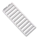 WAGO 248-502 Marker Card, Horizontal, 1-10, White, Identification