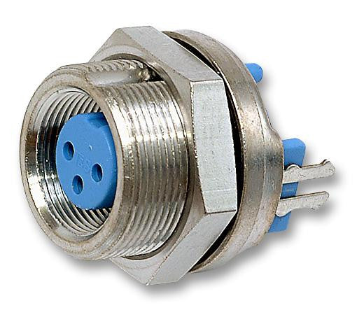 TE CONNECTIVITY T01-0570-S07 Circular Connector, TRIAD 01 Series, Panel Mount Receptacle, 7 Contacts, Solder Socket