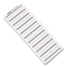 WAGO 209-502 Terminal Block Marker, Terminal Block Marker Card, 1 - 10