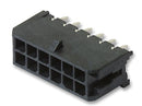 MOLEX 43045-0612 Rectangular Connector, Micro-Fit 3.0 43045 Series, 6 Contacts, Header, 3 mm, Through Hole, 2 Row