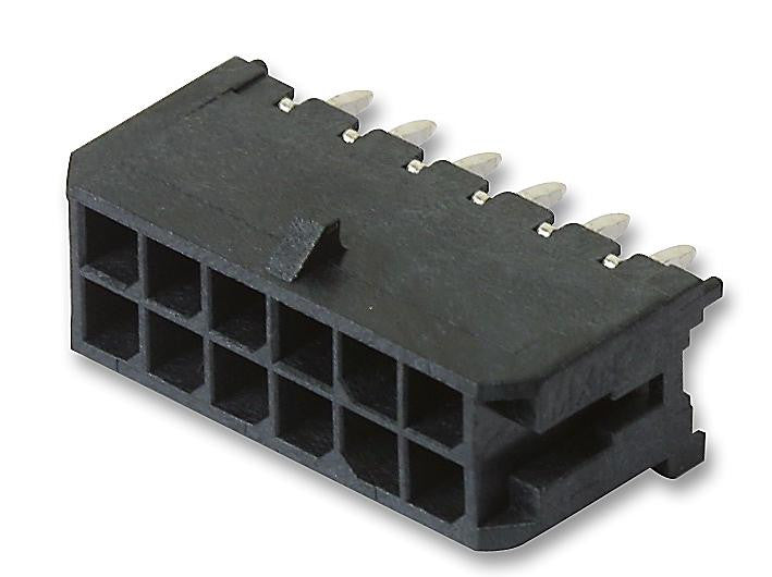 MOLEX 43045-1025 Micro-Fit 3.0 Header, SMT Compatible, 2Row, Vertical, with Press-fit Metal Retention Clip, 10Way