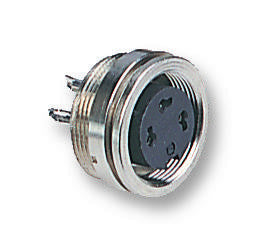 BINDER 09 0328 00 07 Circular Connector, 680 Series, Panel Mount Receptacle, 7 Contacts, Solder Socket, Brass Body