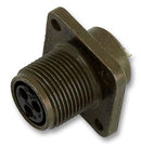 AMPHENOL MS3102A-14S6S Circular Connector, MIL-DTL-5015 Series, Box Mount Receptacle, 6 Contacts, Solder Socket, Threaded