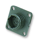 AMP - TE CONNECTIVITY 206486-1 Circular Connector, CPC Series 2, Flange Mount Receptacle, 9 Contacts, Thermoplastic Body