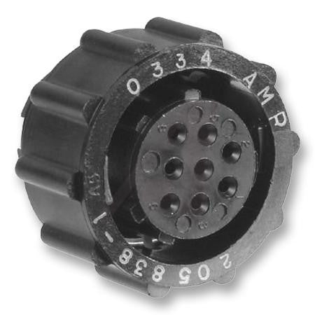 AMP - TE CONNECTIVITY 205838-1 Circular Connector, CPC Series 2, Cable Mount Plug, 8 Contacts, Thermoplastic Body