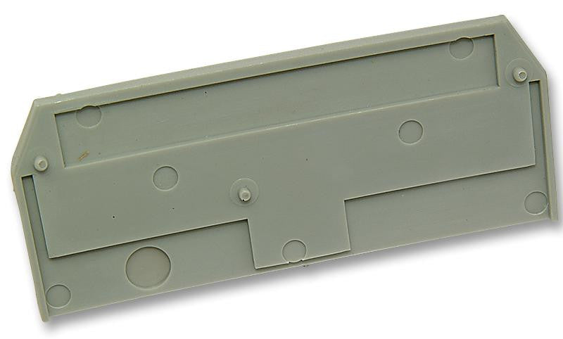 WAGO 279-308 End / Intermediate Plate, for Use with Rail Mount Terminal Block, Grey