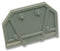 WAGO 282-301 End / Intermediate Plate, for Use with Rail Mounted Terminal Blocks, Grey