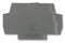 WAGO 859-525 End / Intermediate Plate, for Use with Optocoupler Terminal Blocks, Grey