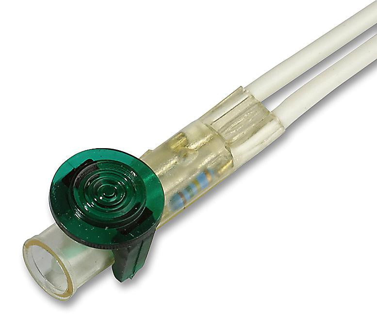 CAMDENBOSS IND580405-240-T/GRN Neon Indicator, 240 V, Green, 10 mm, Round