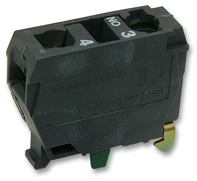 SCHNEIDER ELECTRIC / TELEMECANIQUE ZBE101 Contact Block, 1NO, 4 A, 230 V, 1 Pole, Screw