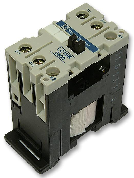 SCHNEIDER ELECTRIC / TELEMECANIQUE LC1SK0600U7 Contactor, 690 V, 2 Pole, DPST-NO, DIN Rail, Panel, 12 A, 240 V