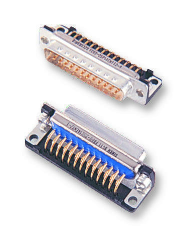 CINCH FDCB-37P1AENTI2/1-LF Filtered D Sub Connector, Right Angle, DC, Plug, 37 Contacts, 1000 pF, Metal Body