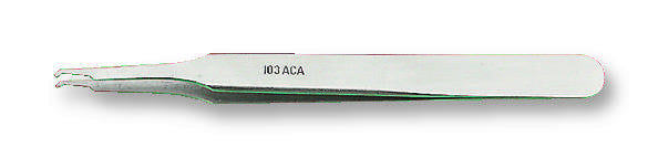 EREM 103ACA. Tweezer, SMD, 115 mm, Stainless Steel Body, Stainless Steel Tip