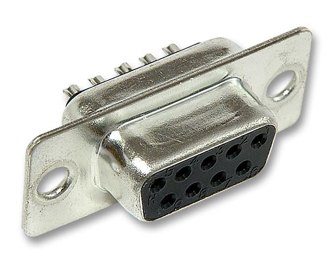 MULTICOMP 698118 Standard D Sub Connector, 15 Contacts, Receptacle, DA, Formed Contacts Series, Metal Body, Solder