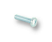 DURATOOL DT000109 Machine Screw, DIN 7985, M3.5, Steel, 12 mm, Zinc, Recessed Pan Head Pozidriv