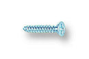 TR FASTENINGS N40.375 KRSTABZ100- Machine Screw, Steel, No.4, 0.375 ", Bright Zinc, Flat / Countersunk Head Pozidriv