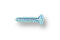 TR FASTENINGS N40.375 KRSTABZ100- Machine Screw, Steel, No.4, 0.375 ", Bright Zinc, Flat / Countersunk Head Pozidriv